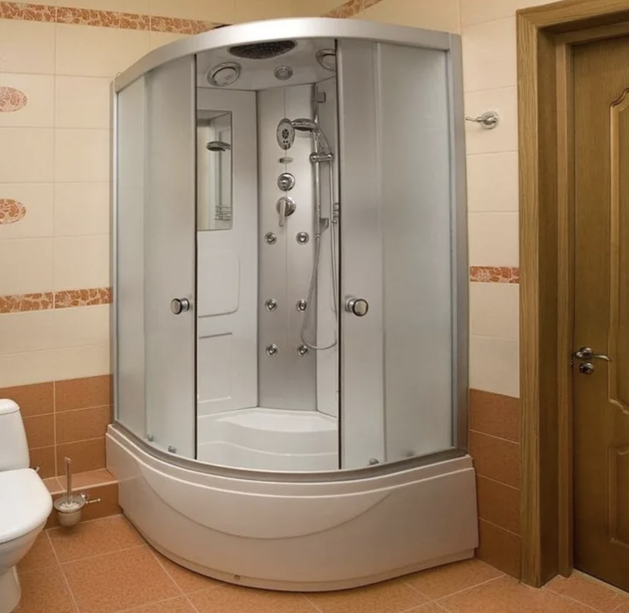 Монтаж душевой кабины с гидромассажем Установка душевой кабины с гидромассажем